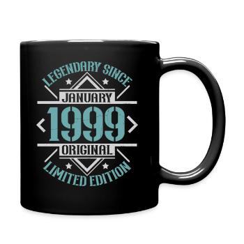 Legendär seit Januar 1999 limitierte Auflage - Tasse einfarbig - Schwarz - Rechts