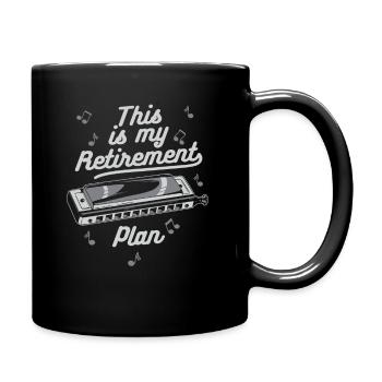 Harmonica Harmonica Instrument Music - Full Colour Mug - black - Right