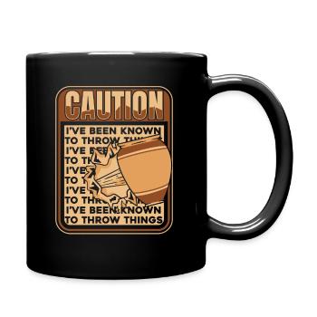Poterie Poterie Argile Céramique Poterie - Mug uni - noir - Droite