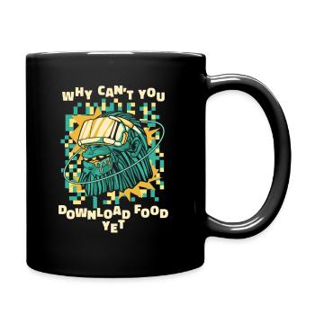 VR Virtual Reality Gaming Gamer Videospiele - Tasse einfarbig - Schwarz - Rechts