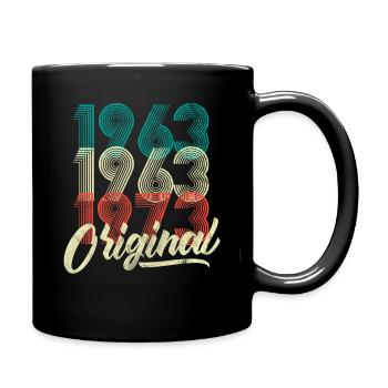 1963 Retro Style 60th Birthday Shirt - Mug uni - noir - Droite