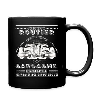 Les meilleurs cadeaux pour les chauffeurs routiers - Mug uni - noir - Droite