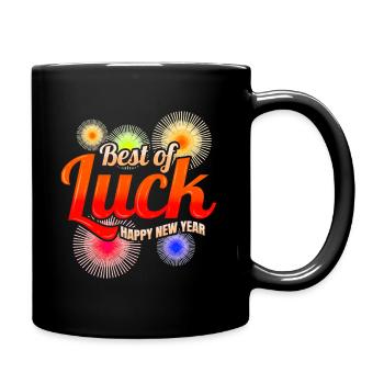Best Of Luck Fireworks Happy New Year - Tasse einfarbig - Schwarz - Rechts