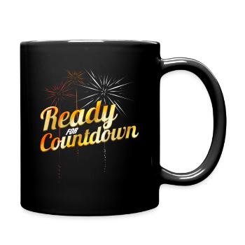 Firework - Ready For Countdown New Year's Eve Or - Tasse einfarbig - Schwarz - Rechts