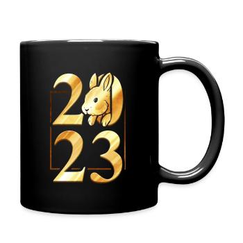 2023 - Le Nouvel An chinois du lapin - Mug uni - noir - Droite