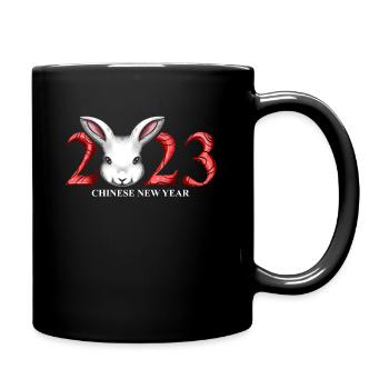 Logo du lapin 2023 - Nouvel An chinois - Mug uni - noir - Droite