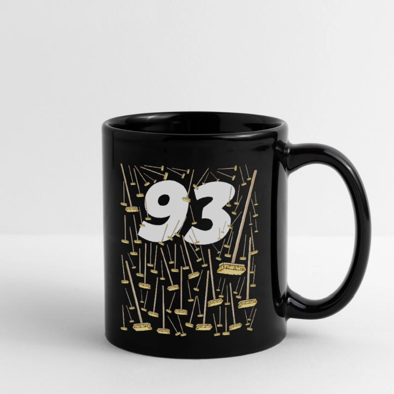 93 Geburtstag Besen Opa oder Oma Tasse einfarbig