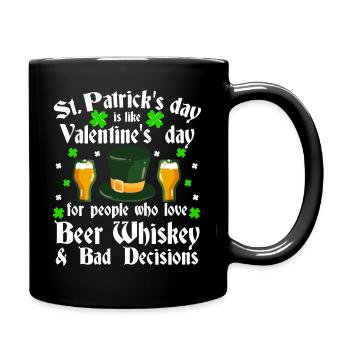 Lustiger St. Patrick's Day Paddy Saint Patrick Irish - Tasse einfarbig - Schwarz - Rechts