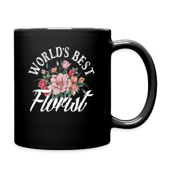 Florist Floristin - Tasse einfarbig - Schwarz - Rechts
