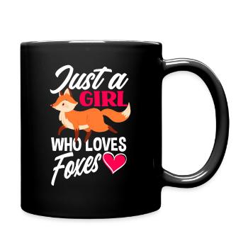 Fox Girl - Full Colour Mug - black - Right