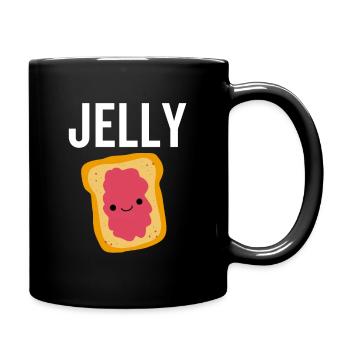 Gelee - Tasse einfarbig - Schwarz - Rechts