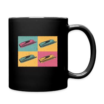 Orgue à bouche Français harmoniciste harpe - Mug uni - noir - Droite