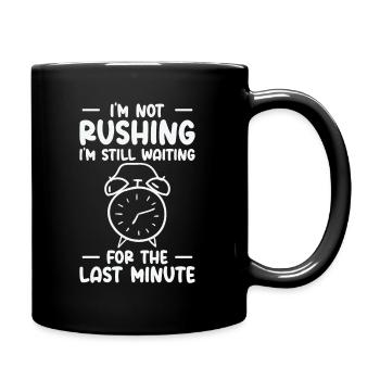 Prokrastinierender Wecker Prokrastinator Arbeit - Tasse einfarbig - Schwarz - Rechts