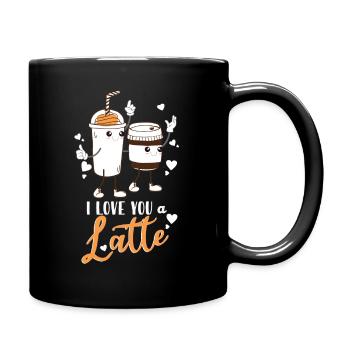 Je t’aime un latte - Mug uni - noir - Droite