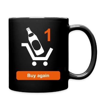 Please buy one more beer! - Tasse einfarbig - Schwarz - Rechts