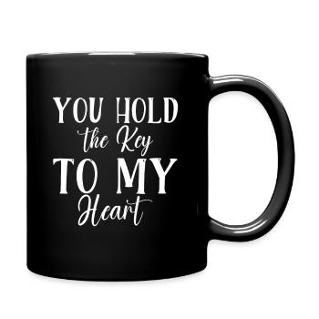 You Hold The Key To My Heart - Full Colour Mug - black - Right
