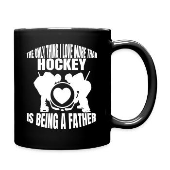 Joueur de hockey sur glace père hockey sur glace père équipe de hockey sur glace - Mug uni - noir - Droite