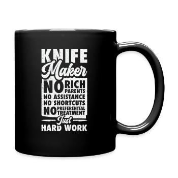 Knifemaking Knife Making Bladesmith Smithing Knife - Full Colour Mug - black - Right