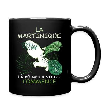 La martinique le Début De Mon Histoire - Mug uni - noir - Droite