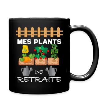 Plan de retraite Jardinage Citation Jardinier - Mug uni - noir - Droite