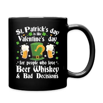 Lustiger St. Patrick's Day Paddy Saint Patrick Irish - Tasse einfarbig - Schwarz - Rechts