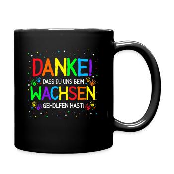 Kindergärtner Kita Kiga Kindergarten Geschenk Kind - Tasse einfarbig - Schwarz - Rechts