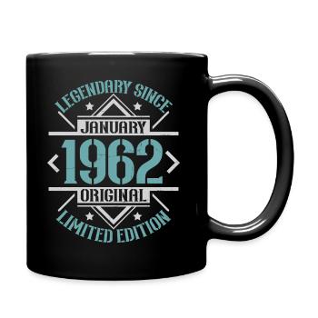 Légendaire depuis janvier 1962 édition limitée - Mug uni - noir - Droite