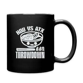 HOU VS ATX BBQ THROWDOWN - Tasse einfarbig - Schwarz - Rechts