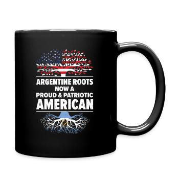 Born Argentine Argentina American USA Citizenship - Full Colour Mug - black - Right