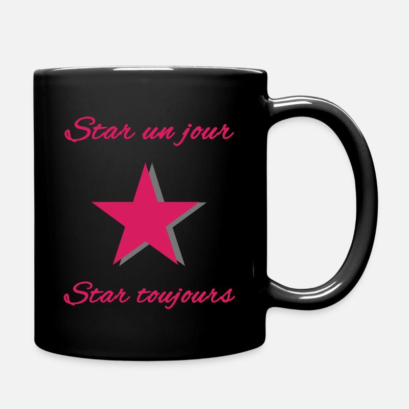 Stern - Tasse einfarbig - Schwarz