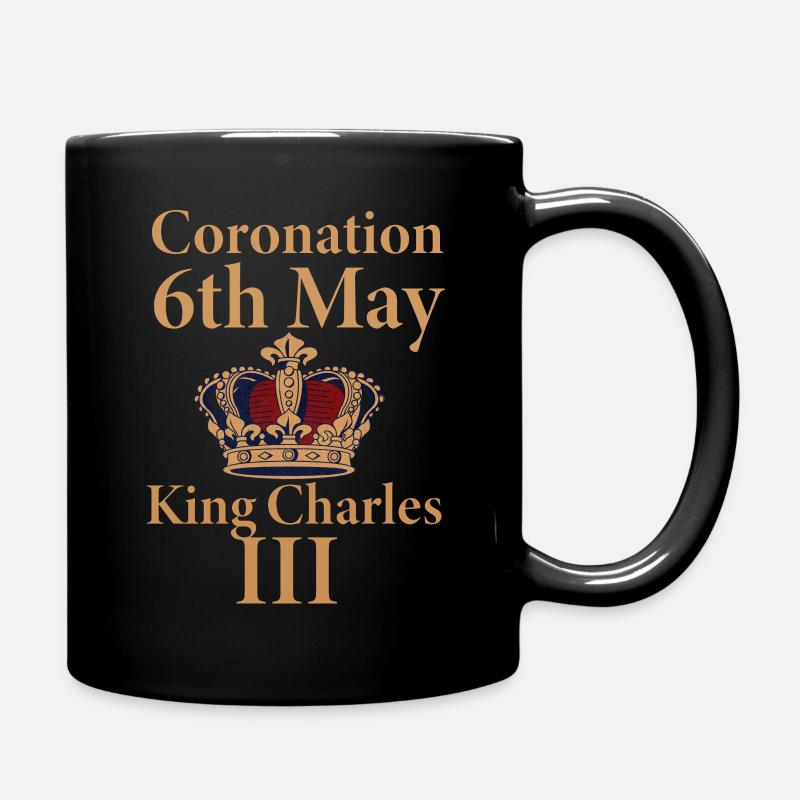 Coronation 6th May King Charles III - Full Colour Mug - black