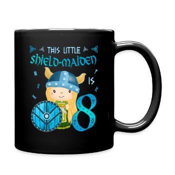 Schildmaid - Anniversaire 8 ans Nordic Vikings - Mug uni - noir - Droite