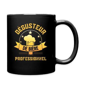 DÉGUSTEUR de bière professionnel - Mug uni - noir - Droite