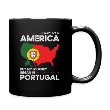 Né portugais Portugal États-Unis - Mug uni - noir - Droite