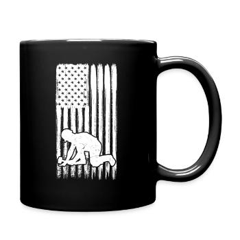 Funny tiling & tiling - Full Colour Mug - black - Right