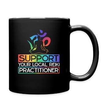 Chakraheilung Ganzheitliches Reiki - Mug uni - noir - Droite