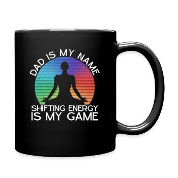 Reikimeister Papa Und Ganzheitliches Reiki - Tasse einfarbig - Schwarz - Rechts