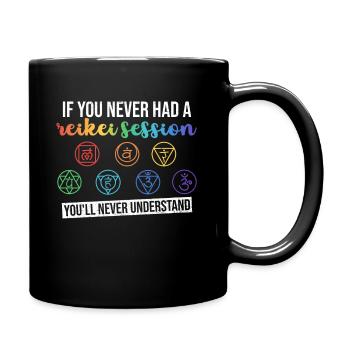 Reiki - Full Colour Mug - black - Right