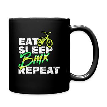 BMX / Bmx Bike / Bike / Gift / Cyclist - Full Colour Mug - black - Right