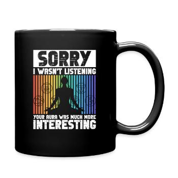 Reiki - Tasse einfarbig - Schwarz - Rechts