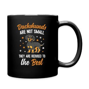 Cute Dachshund Mom - Full Colour Mug - black - Right