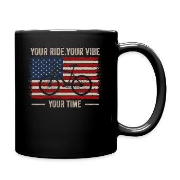 VTT Votre Balade Your Vibe Votre Temps - Mug uni - noir - Droite