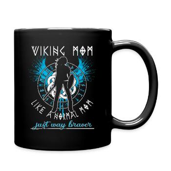 Schildmaid -Viking Mom - Comme une maman normale - Mug uni - noir - Droite