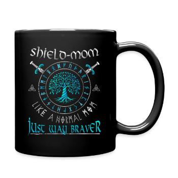 Schildmaid -Shield-Mom- Comme une maman normale - Mug uni - noir - Droite