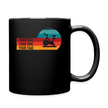 Your Ride Your Vibe Your Time Motivational Gym - Tasse einfarbig - Schwarz - Rechts
