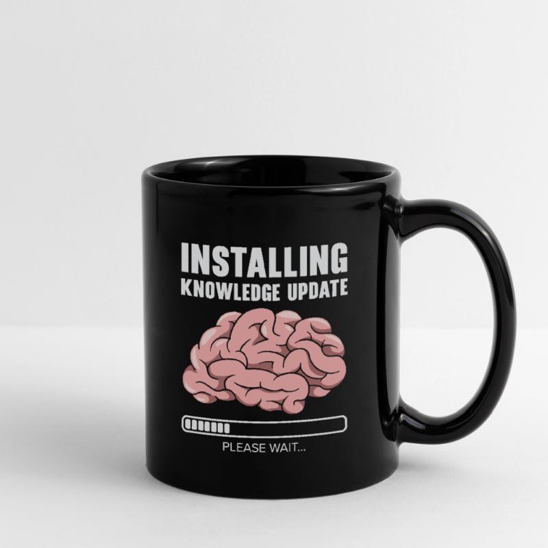 Installing Knowledge Update Student Brain Loading Full Colour Mug