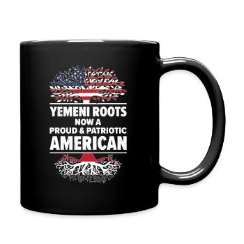 Geborener Jemenit Jemen Amerikaner USA - Tasse einfarbig - Schwarz - Rechts