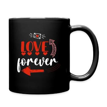 L’amour pour toujours - Mug uni - noir - Droite
