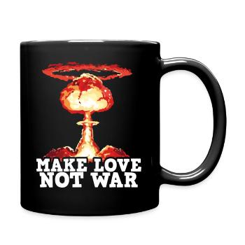 MakeLove, NotWar - Full Colour Mug - black - Right