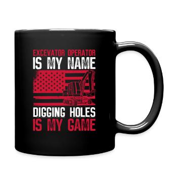 Baggerführer Bagger Baggerfahrer - Mug uni - noir - Droite